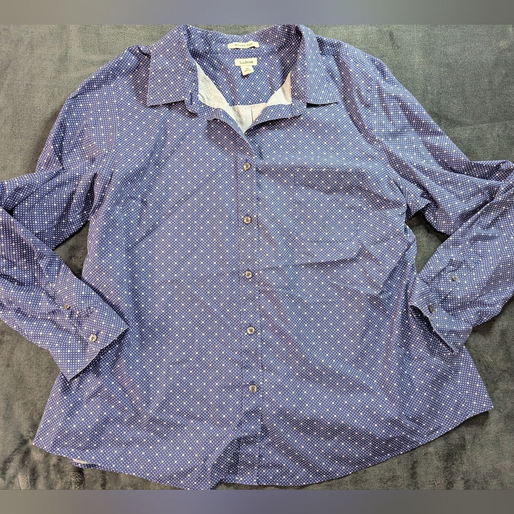 L.L. Bean Wrinkle-free Cotton Button Down